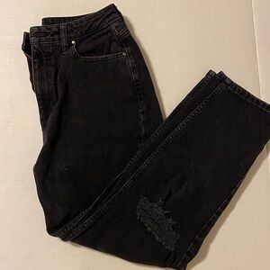 Guess 29 Distressed Black Jeans 15w12r26L